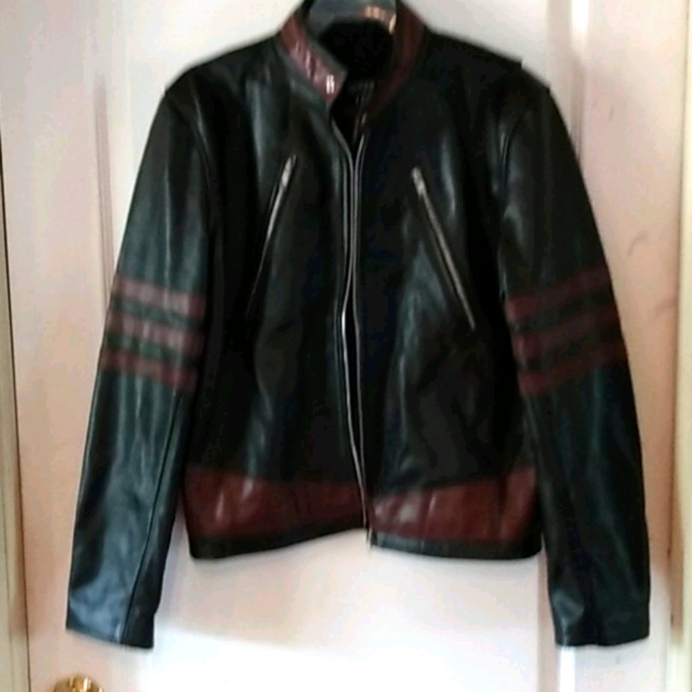 Women's leather coat